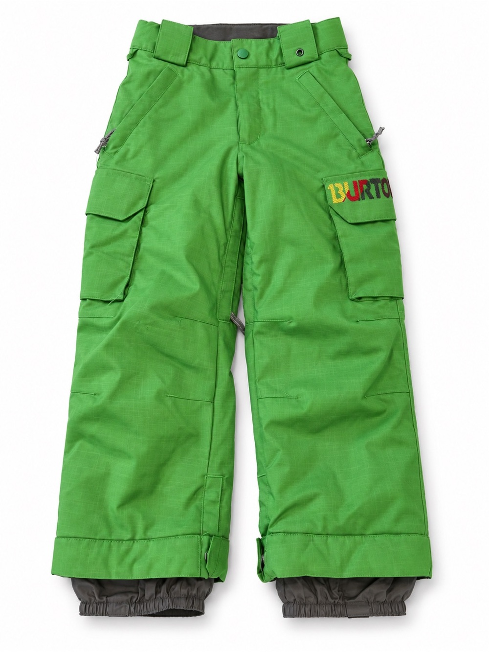 Burton DryRide Kids Green Cargo Snow Pants Size S 7/8
